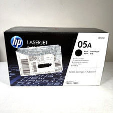 HP 05A CE505D Black Toner Dual Pack (2 Cartridges) Genuine NEW OPEN BOX picture