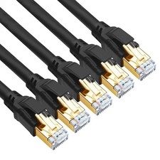 Cat 8 Ethernet Cable 1.5ft 5 Pack Ultra High Speed 40gbps 2000mhz Sftp Cat8 Ca picture