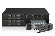 Icy Dock MB699V5PB ToughArmor 4-Bay PCIe 5.0 NVMe Rack Black picture