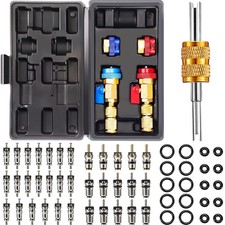 Automotive AC Schrader Valve Core Tool Kit R12 R134a R1234YF Remover Installer picture