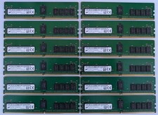 Lot of 12 Micron 16GB RDIMMs (12x16GB) 192GB DDR4-2666 ECC Server RAM Tested picture