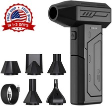 Soplador de aire electrico recargable inalambrico 3 velocidades con luz LED picture