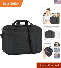 Elegant Pink Quilted Laptop Bag 15.6