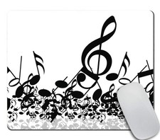 Musical Notes Mousepad,Funny Mousepad,Desk Accessory,Cute pad 9.5 X 7.9 Inch ... picture