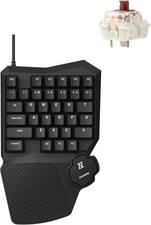One Handed Gaming Keyboard 35 Keys North-Facing Red Backlit Wired Programmable picture