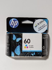 HP 60 Tri-Color Genuine OEM Ink Cartridge Sealed EXPIRED 02/2024 picture