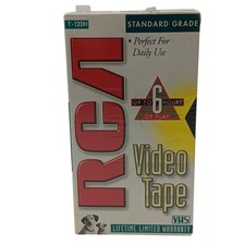 RCA Video Tape Blank VHS T-120H 6 Hour Standard Grade Sealed New Recording VCR picture