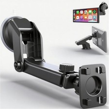Carplay Mount, 360° Flexible Windshield Dashboard Holes Bracket, Black  picture