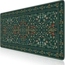 iCasso Desk Mat for Keyboard and Mouse, 35.4L x 15.7W inches, Deep Green picture