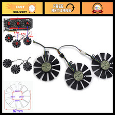 87mm Graphics Card Cooling Fan for GTX980Ti R9390 RX480 RX580 Video Card - 3pcs picture