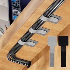 Reusable Cable Ties Cord Organizer Self Adhesive Adjustable Wire Straps Desk picture