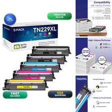 Valinkso TN229XL TN229 Toner Cartridge 5 Pack for Brother MFC-L3780CDW picture
