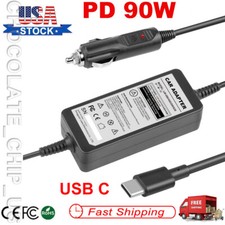 USB-C CAR Charger for LG Gram 14 15 16 17 Laptop 16Z90P 17Z90N Type-C Power Cord picture