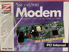 Zoom 56K V.92/V.90 PCI Internal Modem Model 3030 Sealed picture