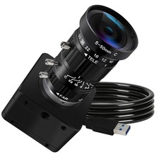 ALPCAM 20MP USB Camera, 5-50mm 10X Optical Zoom Camera Black picture