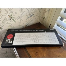 Macally 104 Key full-size USBlug & Play Wired Computer keyboard For Mac And PC- picture