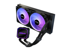 ASRock AIO Pro 240 ARGB 27mm radiator, ARGB waterblock, ARGB Hub-lighting fan, b picture