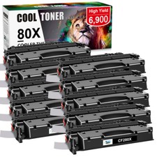 10x High Yield CF280X 80X Toner Compatible For HP LaserJet Pro 400 M401n Printer picture