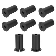 8Pcs Wall Grommets for Cables 1 Inch Cable with 7.5mm Hole, Silicone Black picture
