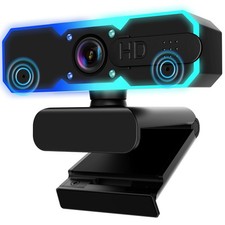 1080P 60FPS Streaming Camera Webcam with Microphone and Fill RGB Light,Autofo... picture