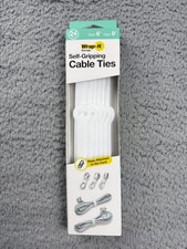 Wrap-It Storage Self-Gripping Cable Ties 24 Pack 6in 9in White Hook & Loop picture