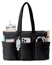 Puffer Nurse Tote Bag Lightweight Quilted Clinical MultiPocket Women Work Bag picture