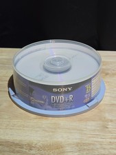 Sony DVD+R 25‑Pack – 4.7GB / 120min / 1‑8X AccuCORE – Brand New Sealed Discs picture