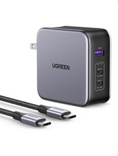 UGREEN 140W USB C Charger, Mac Book Pro Charger Nexode PD3.1 PPS 3-Port Black  picture