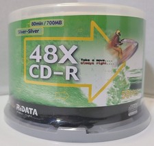 RiDATA 50 Pack CD-R 48X 700MB 80Min Blank Media Spindle - Sealed picture