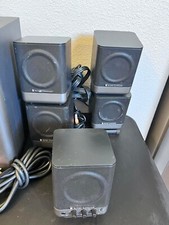 Altec Lansing Subwoofer Model 251 PC Control Gaming Speaker System Black Set 6 picture