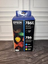 Epson 786XL Black 786 Cyan Magenta Yellow Ink Cartridges Combo Pack Box NEW 2026 picture