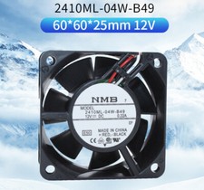 1pcs NMB 2410ML-04W-B49 6025 6CM 12V 0.22A Double Ball  cooling  Fan 3-wire picture