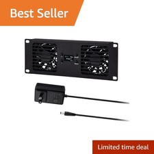 GeeekPi 10inch 2U Rack Mount Fan Unit 2 Fans picture
