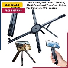 Portable Magnetic Phone Holder & Selfie Stick 3-in-1 Foldable Tripod Stand picture