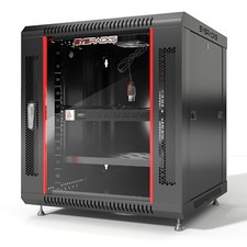 12U Server Rack Locking Network Cabinet Data Enclosure with PDU-Feet-Fan-Shelf picture