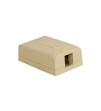 ICC ICC-IC108SB1IV Elite 1-Port Surface Mount Box Ivory picture