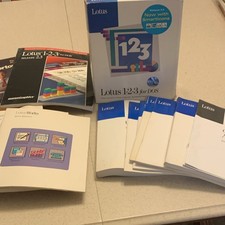 Lotus Vintage Lotus 1-2-3 DOS Manual Lot Release 2.3/2.4 + LotusWorks picture