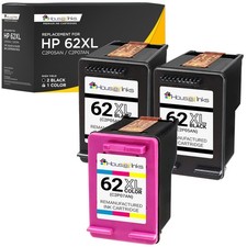 3PK Black Color HP 62XL Ink for HP ENVY 5540 5544 5545 5549 5661 5663 5664 5665 picture