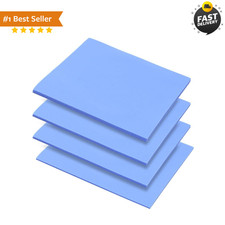 4 Pack Thermal Pad 100X100Mm (0.5Mm 1.0Mm 1.5Mm 2.0Mm) Blue Silicone Thermal Pad picture