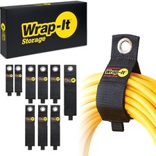 Durable 9 Pack Heavy-Duty Straps - Perfect for Cords, Hoses, and Garage Storage picture