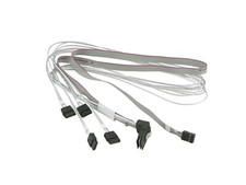 Supermicro CBL-SAST-0659 Internal Right Angle MiniSAS to 4 SATA Cable NEW picture
