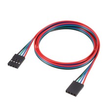5 Pcs 4 Pins Female to Female Jumper Wire 70cm Length 2.54mm Terminal Multicolor picture