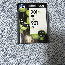 NHP 901 XL Black + 901 Tri-Color Combo Officejet Ink NEW Sealed EXPIRED picture