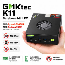 GMKtec K11 Ryzen 9 8945HS Mini PC Barebone Radeon 780M DDR5 M.2 No RAM SSD picture