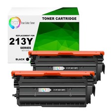 2Pk TCT Prem 213Y Black Super HY for Compatible HP 5700dn 6700 Toner Cartridge picture