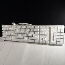Genuine Apple Mac A1048 White Wired Full Size Keyboard English with 2 USB port picture