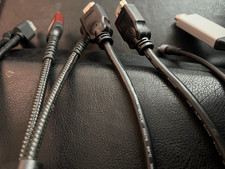 HDMI to various outputs lot of 4 different chords picture