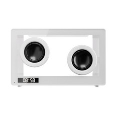 Transparent Speaker Speaker with Clock Modern for Desk, Bedroom, Teens picture