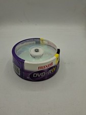New 15 pk Maxell DVD-RW 4.7GB 2 Hrs Mode SP Mode Rewritable Blank Media Discs picture