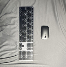 Seenda K02T Wireless Slim Keyboard & Mouse Bundle 1600 DPI Black/Gray picture